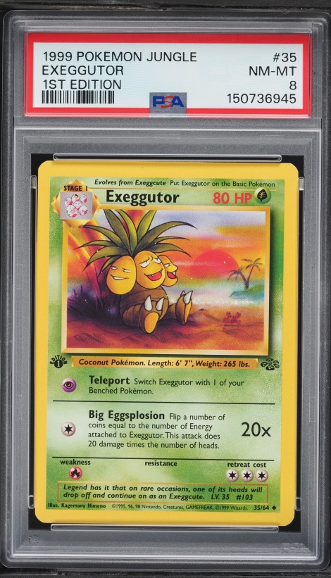 pokemon exeggutor card value Alolan ex Gold (92/64) - Paradise Dragona (sv7a) When Pokemon 1999 Pokemon Jungle Exeggutor #35