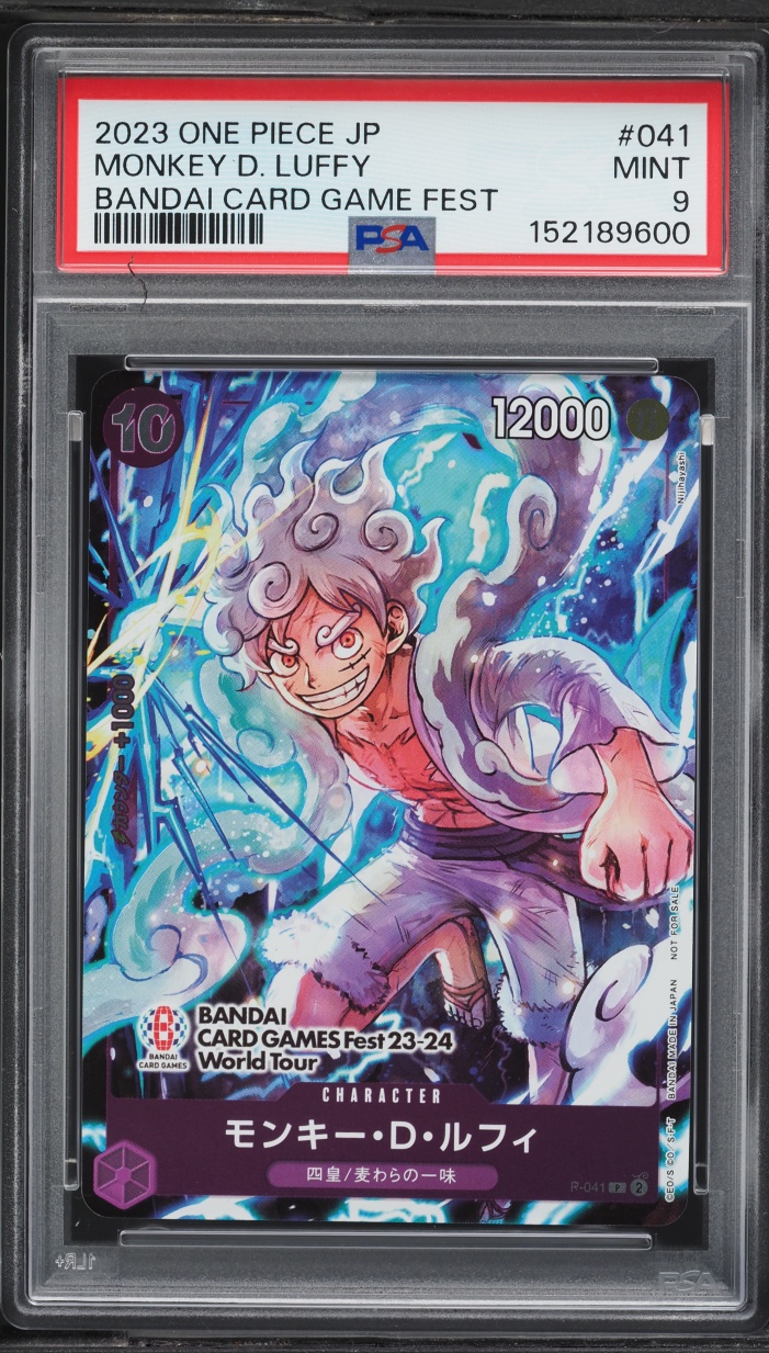 2023 One Piece Japanese Promo Bandai Games Fest Monkey D. Luffy #P-041 PSA 9 MINT