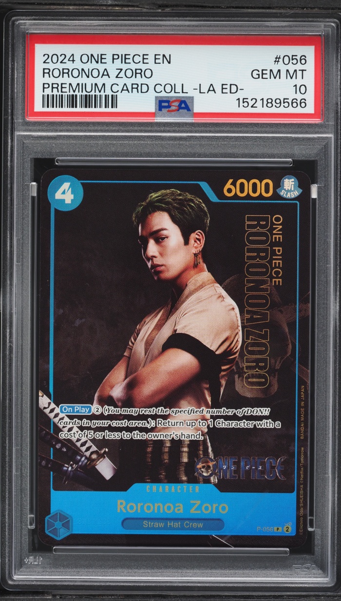 2024 One Piece Promo Premium Collection Live Action Edition Roronoa Zoro #P-056 PSA 10 GEM MINT