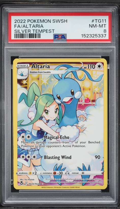 2022 Pokemon Sword & Shield Silver Tempest Trainer Gallery CHR Altaria #TG11 PSA 8 NM-MT