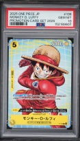 2025 One Piece Japanese Promo Monkey D. Luffy #P-106 PSA 10 GEM