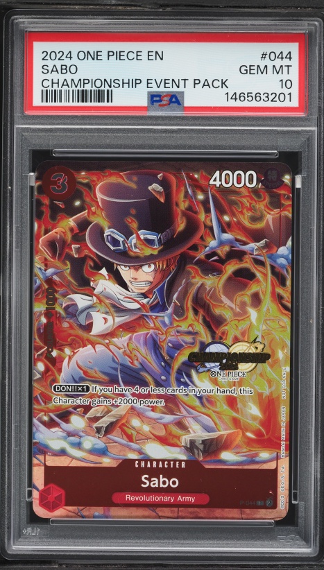2024 One Piece Japanese Promo 7-Eleven Campaign Sabo #ST13-001 PSA