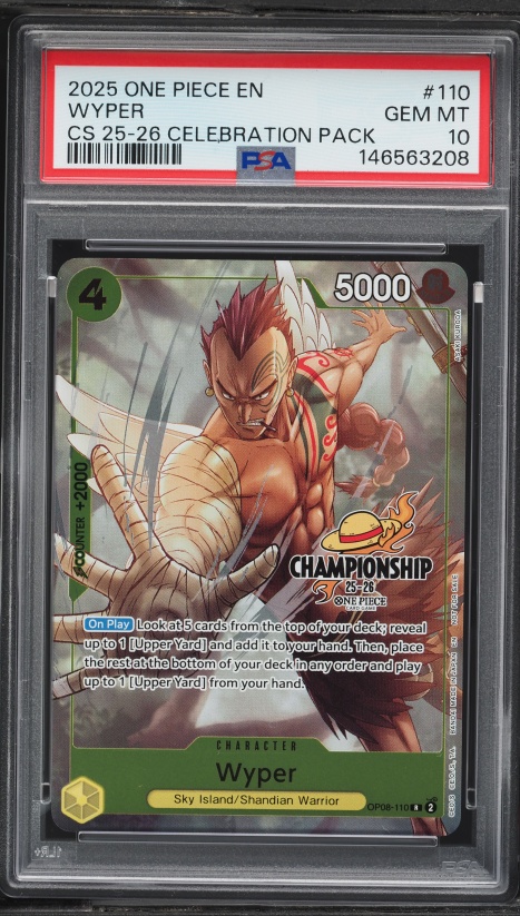 2025 One Piece Promo Championship Hongo #OP09-011 BGS 10 BLACK