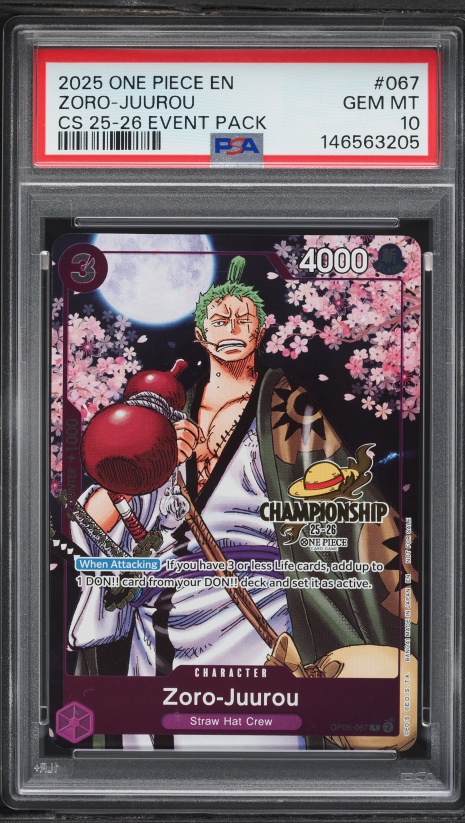 2025 One Piece Championship Event Pack Zoro-Juurou #OP05-067 PSA