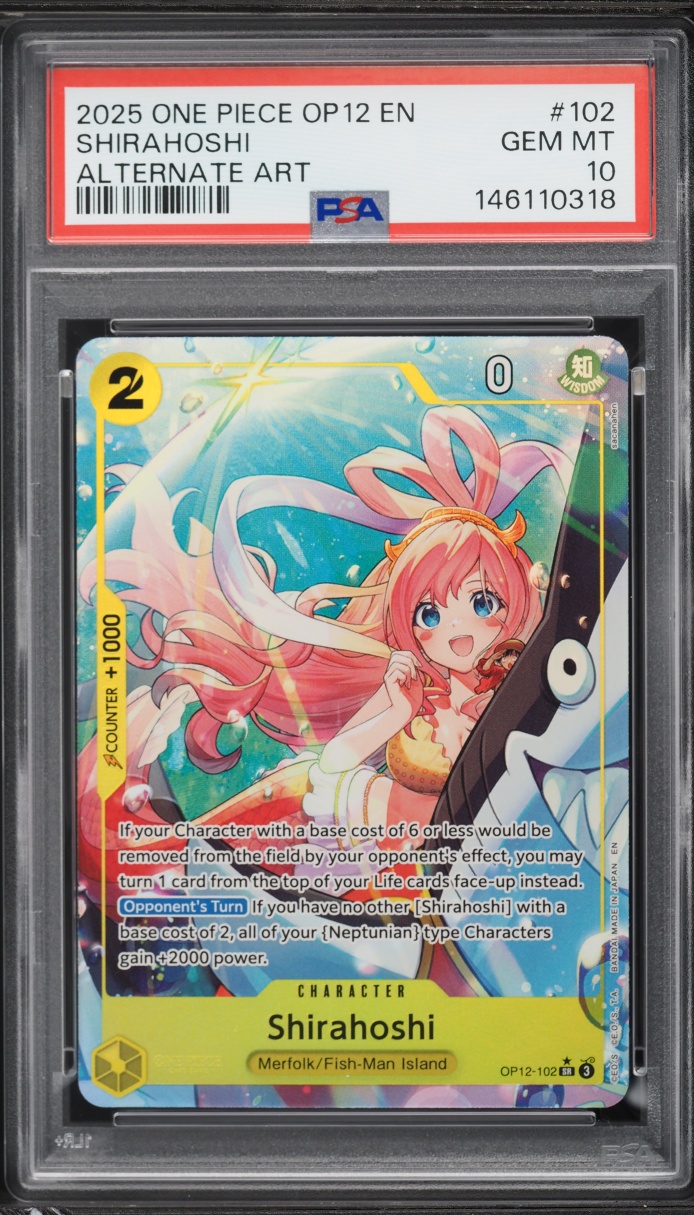 2025 One Piece Legacy Of The Master Alternate Art Shirahoshi #102 PSA 10 GEM MINT