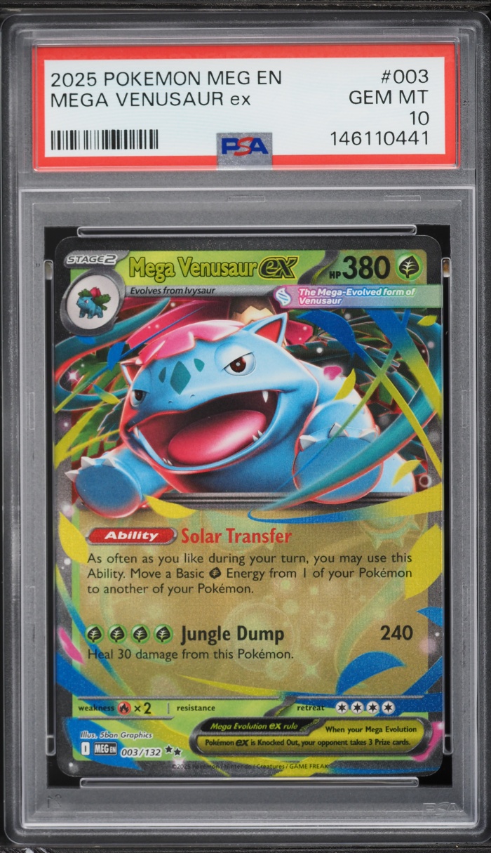 2025 Pokemon Mega Evolution Mega Venusaur EX #3 PSA 10 GEM MINT