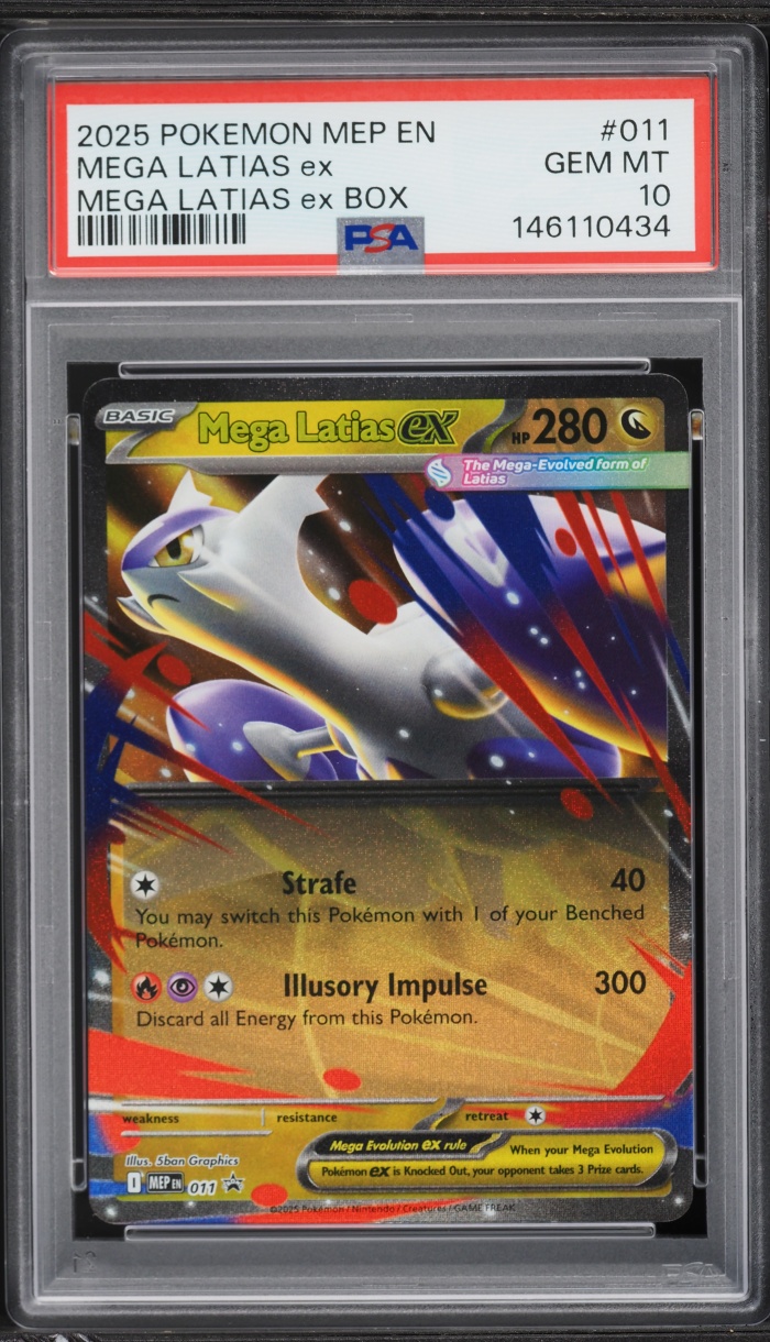 2025 Pokemon Mega Evolutions Promo Box Mega Latias EX #011 PSA 10 GEM MINT