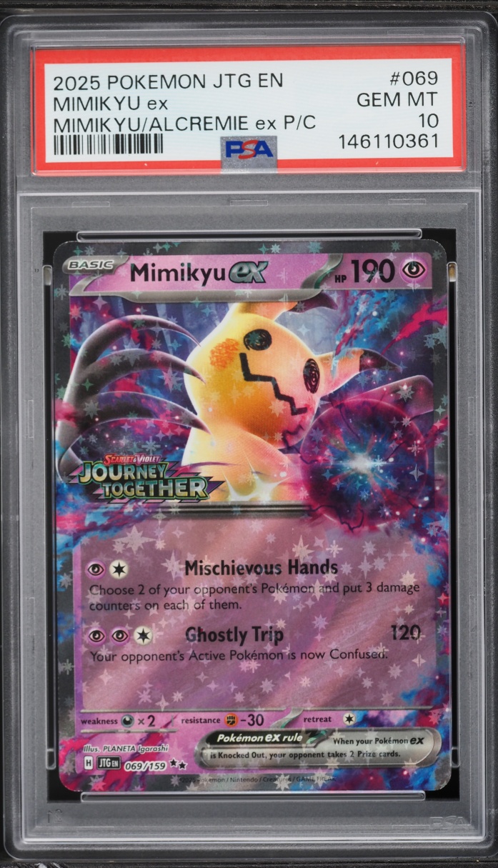 2025 Pokemon Scarlet & Violet Journey Together Promo Holo Mimikyu ex #069 PSA 10 GEM MINT