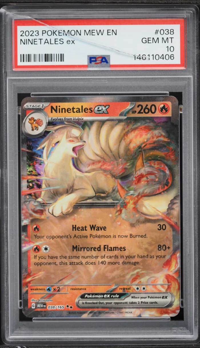 2023 Pokemon Scarlet & Violet 151 Ninetales Ex #038 PSA 10 GEM MINT