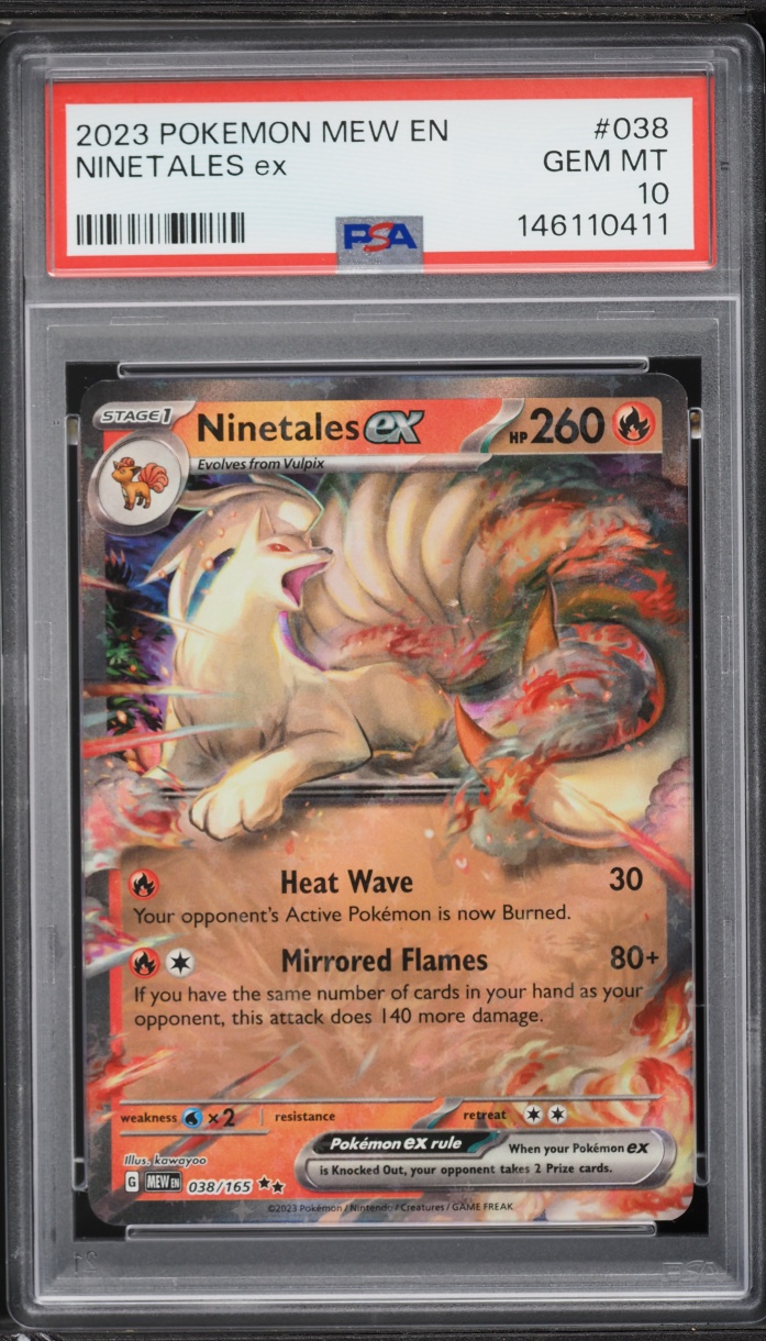 2023 Pokemon Scarlet & Violet 151 Ninetales Ex #038 PSA 10 GEM MINT