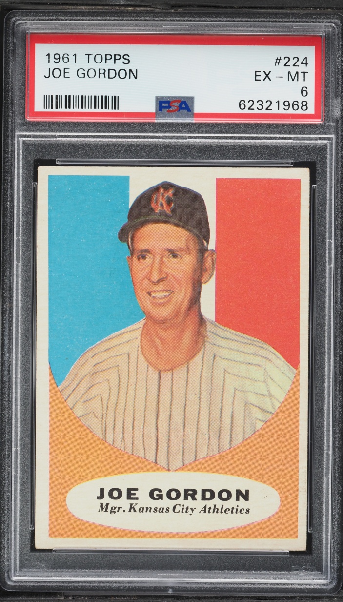1961 Topps Joe Gordon #224 PSA 6 EXMT
