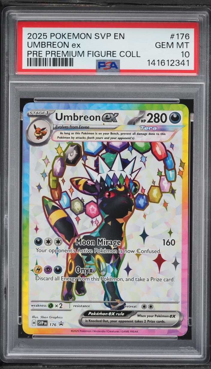 2025 Pokemon SV Promo Prismatic Evolutions Figure Full Art Umbreon ex #176 PSA 10 GEM MINT
