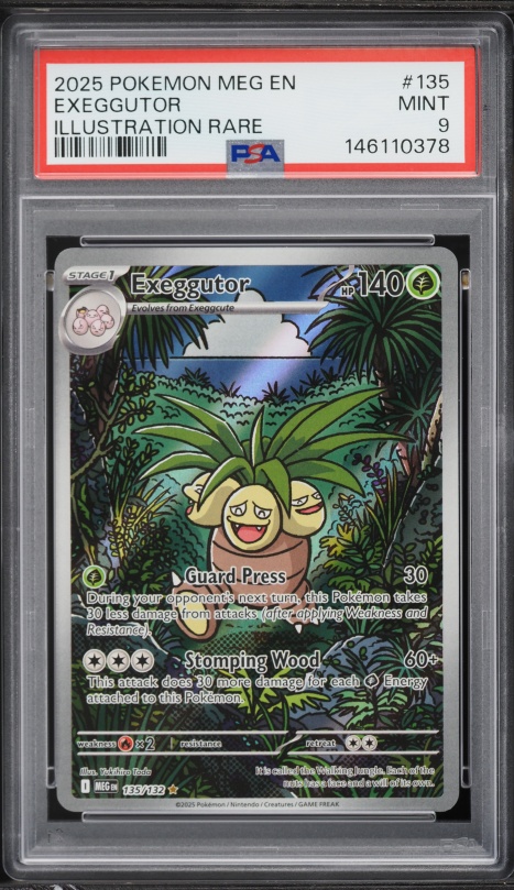2025 Pokemon Mega Evolution IR Exeggutor #135 PSA 9 MINT