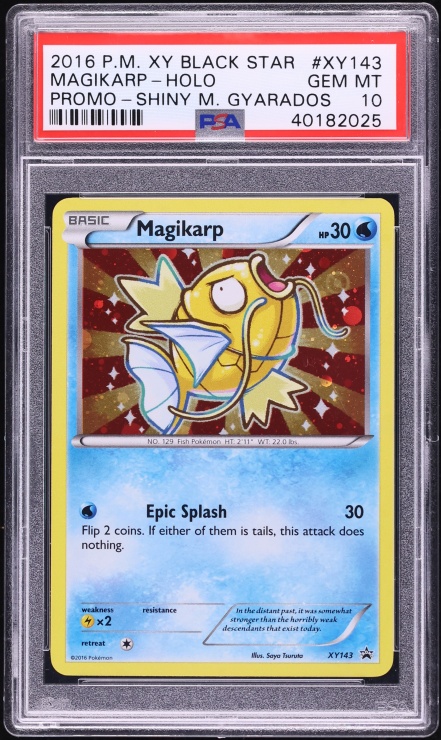 2016 Pokemon XY Promo Shiny Magikarp #XY143 PSA 10 GEM MINT