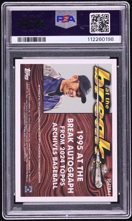 2024 Topps Archives '95 At The Break Red Ichiro Suzuki AUTO DNA 10 /10 #95ATBAI PSA 9 MINT