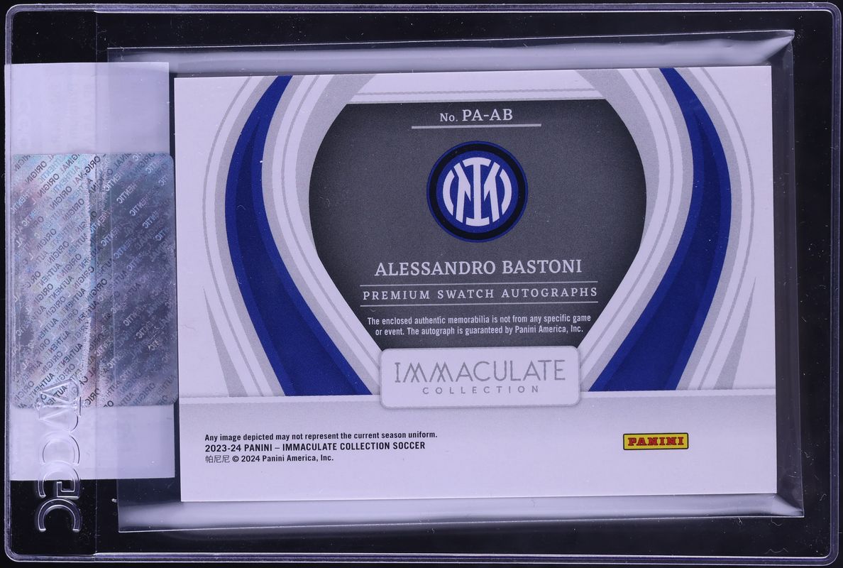 2023 Immaculate Collection Premium Swatch Alessandro Bastoni PATCH AUTO /99 #PA-AB CGC AUTH