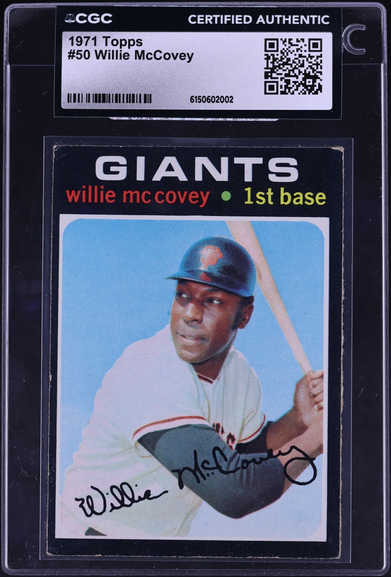 1971 Topps Willie McCovey #50 CGC AUTH