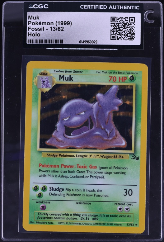 muk pokemon card value PSA 10 Fossil Holo (Graded Card) Phurion and in each players discard pile has no Abilities Muk Card Prices & Value