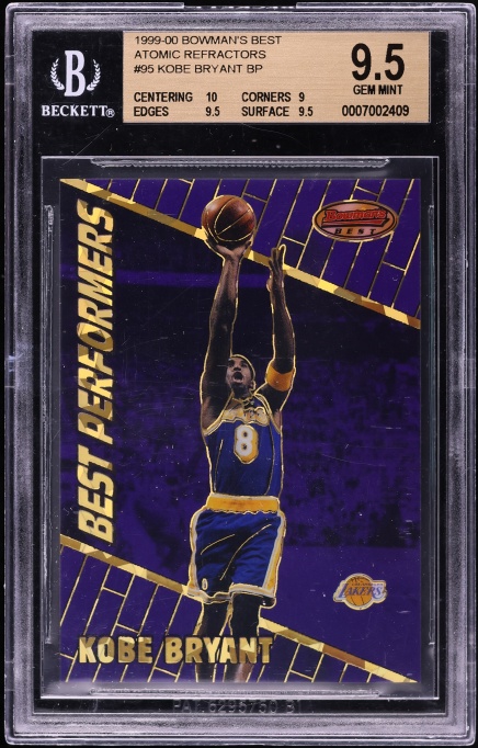 1999 Bowman's Best Atomic Refractor Kobe Bryant /100 #95 PSA 9