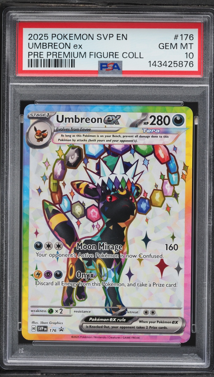 2025 Pokemon SV Promo Prismatic Evolutions Figure Full Art Umbreon ex #176 PSA 10 GEM MINT