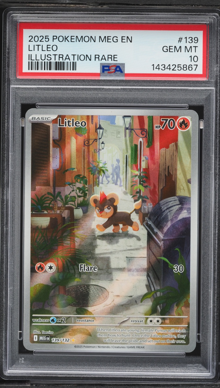 2025 Pokemon Mega Evolution IR Litleo #139 PSA 10 GEM MINT