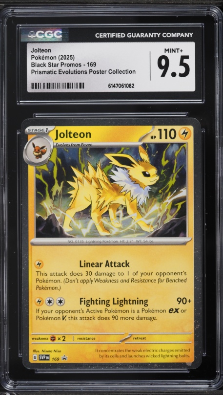 2025 Pokemon SV Prismatic Evolutions Holo Jolteon #29 CGC 10 GEM MINT on Fanatics Collect 2025 Pokemon SV Prismatic Evolutions Holo Jolteon #29 CGC 10 GEM MINT on Fanatics Collect