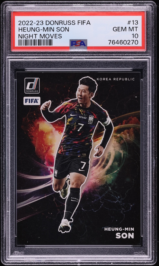 2022 Donruss FIFA Night Moves Heung-Min Son #13 PSA 10 GEM MINT