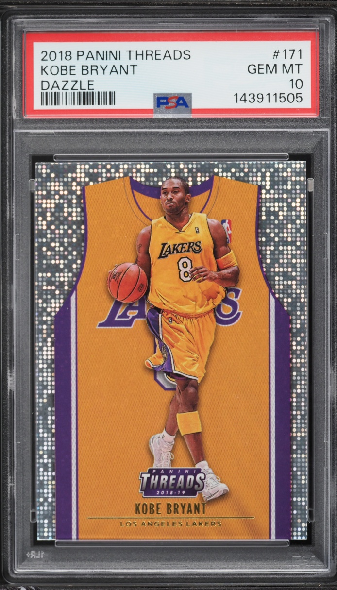 2018 Panini Threads Dazzle Kobe Bryant #171 PSA 10 GEM MINT