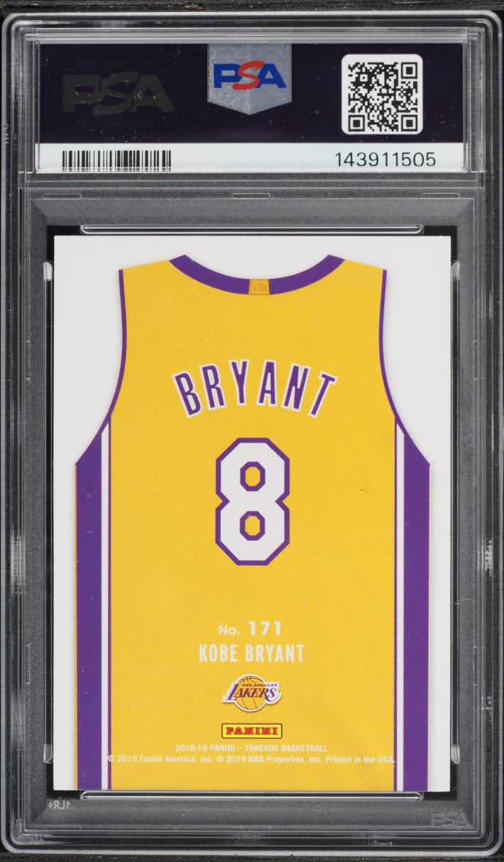 2018 Panini Threads Dazzle Kobe Bryant #171 PSA 10 GEM MINT