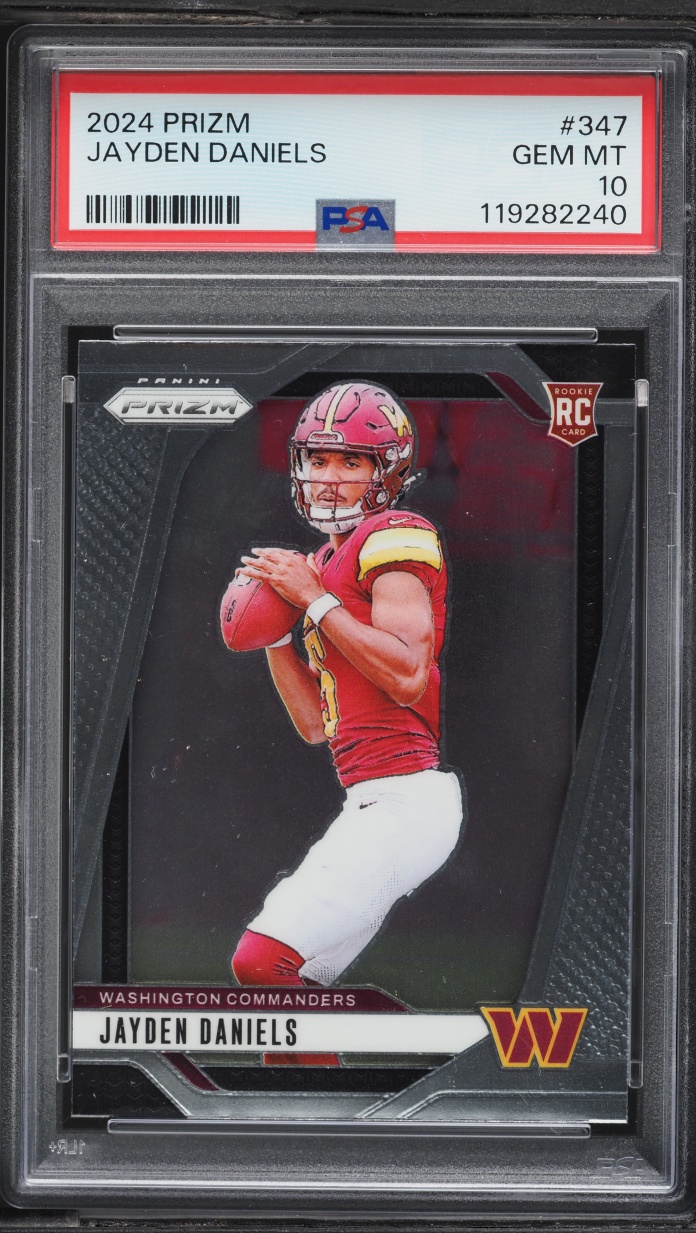 2024 Panini Prizm Jayden Daniels ROOKIE #347 PSA 10 GEM MINT