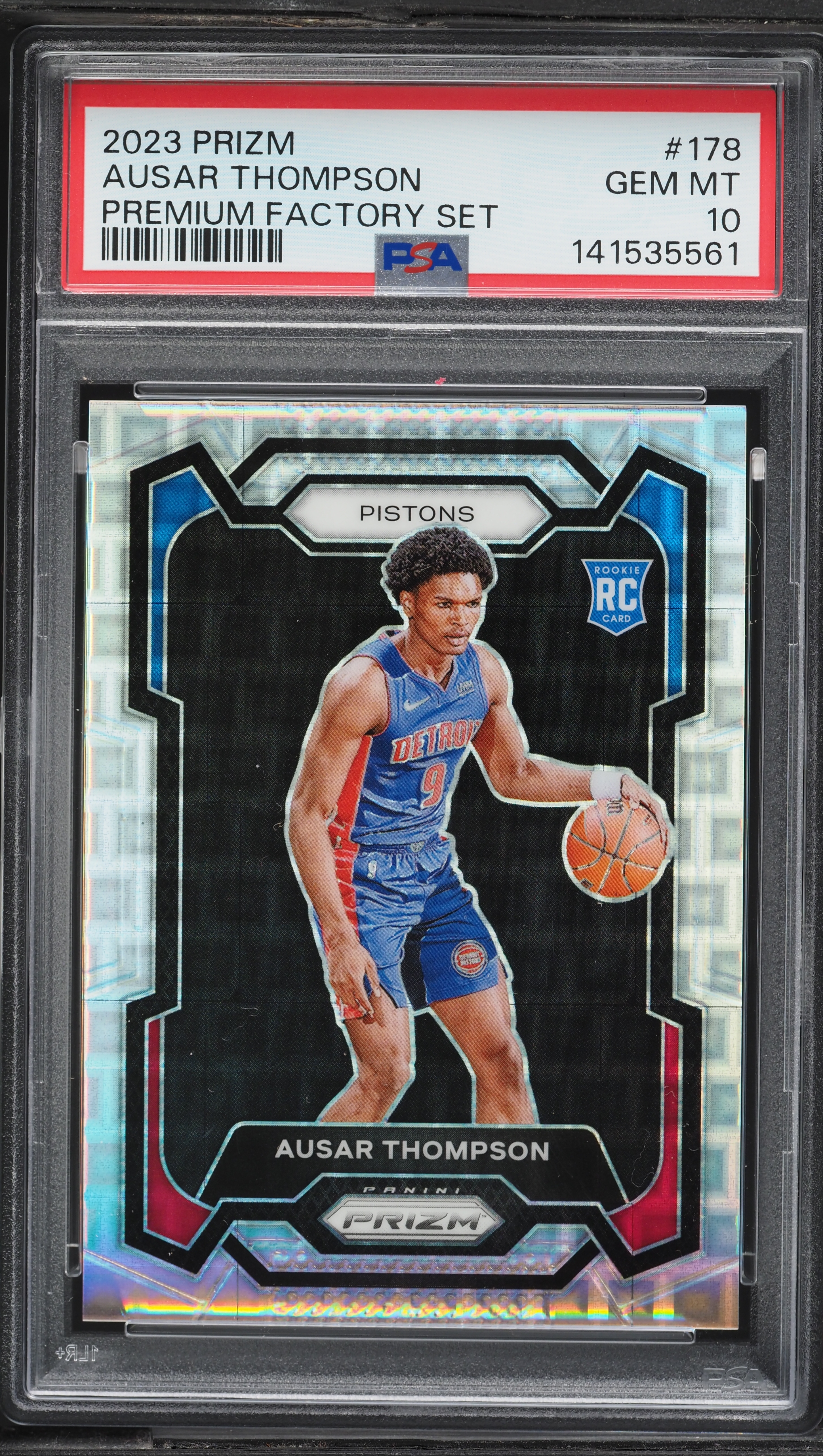 2023 Panini Prizm Basketball Premium Factory Set Ausar Thompson #178 PSA 10