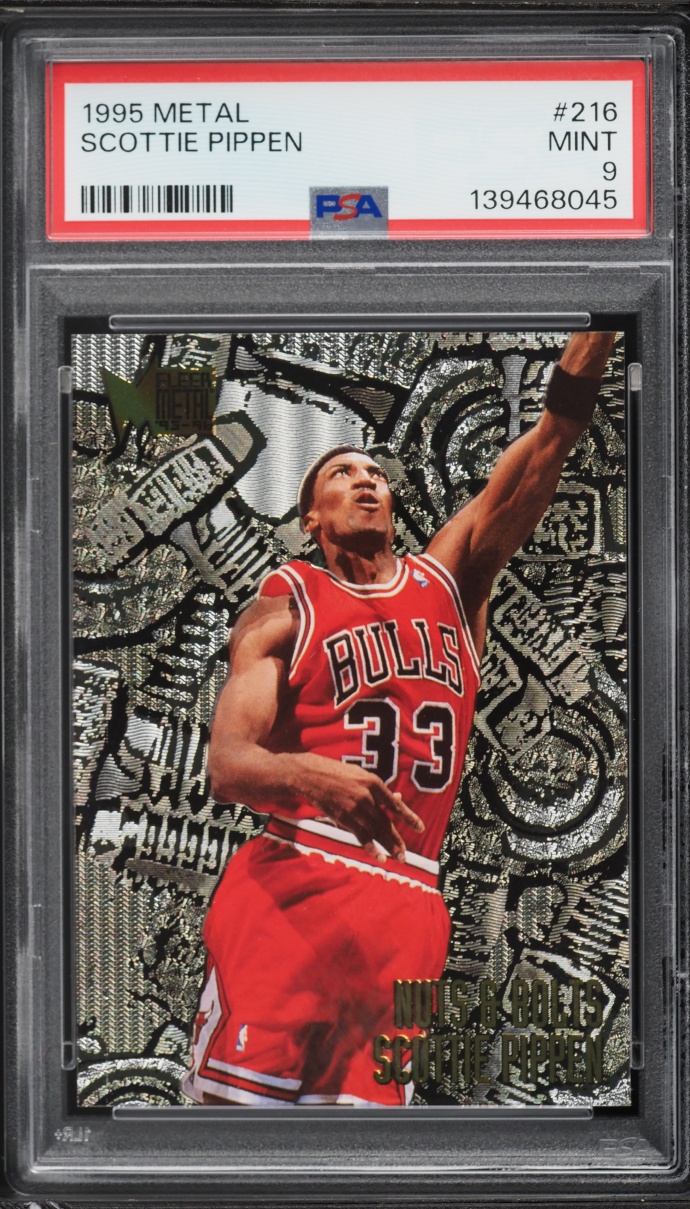 1995 Metal Nuts & Bolts Scottie Pippen #216 PSA 9 MINT