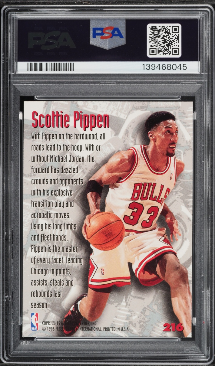 1995 Metal Nuts & Bolts Scottie Pippen #216 PSA 9 MINT