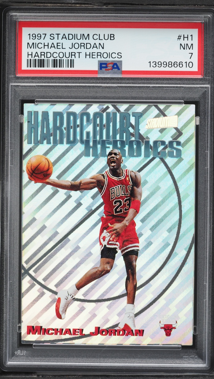 1997 Stadium Club Hardcourt Heroics Michael Jordan H1