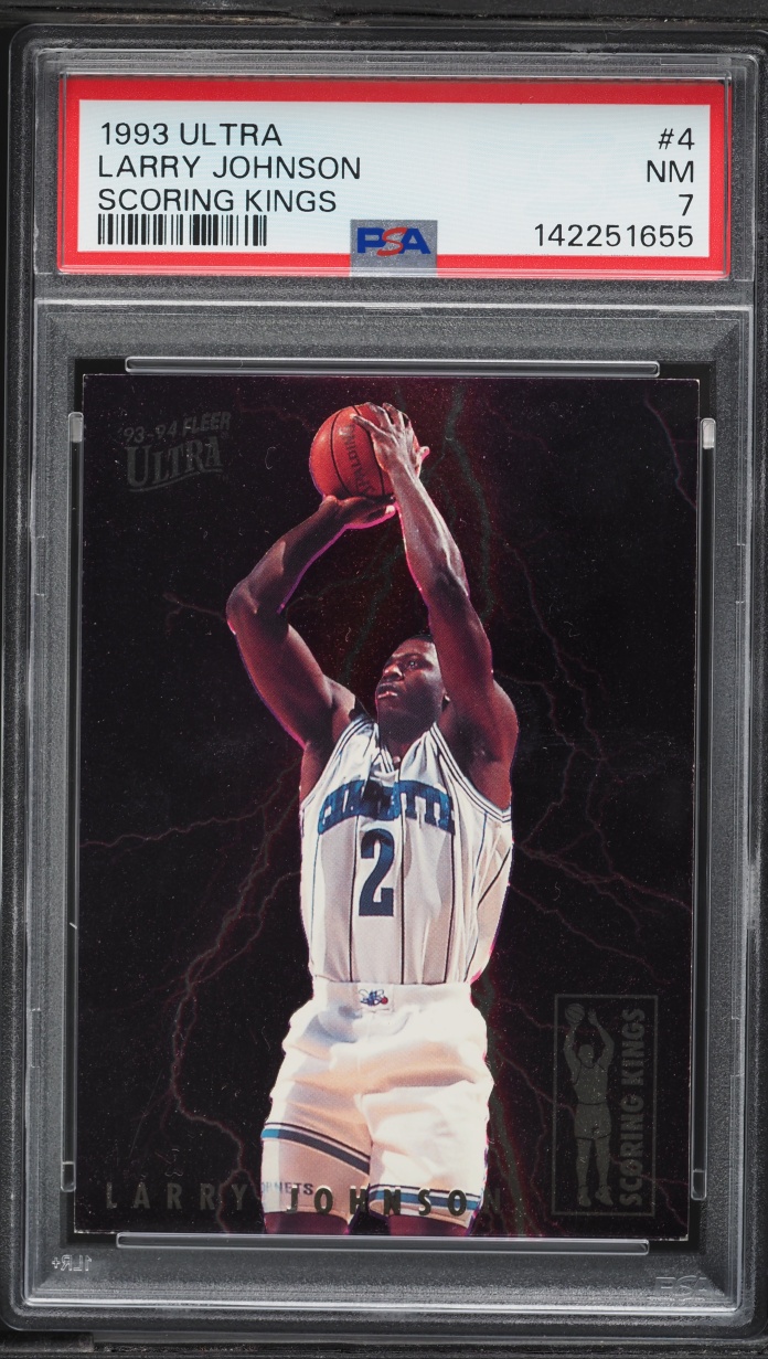 1993 Ultra Scoring Kings Larry Johnson #4 PSA 7 NRMT