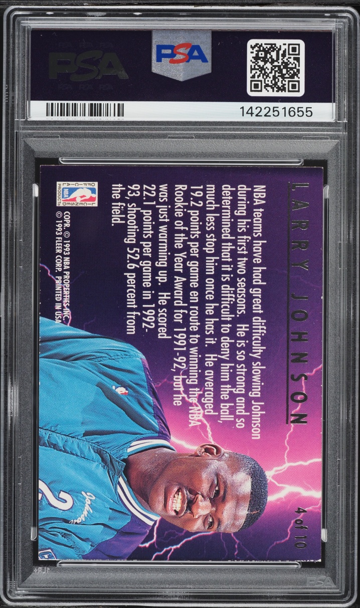 1993 Ultra Scoring Kings Larry Johnson #4 PSA 7 NRMT