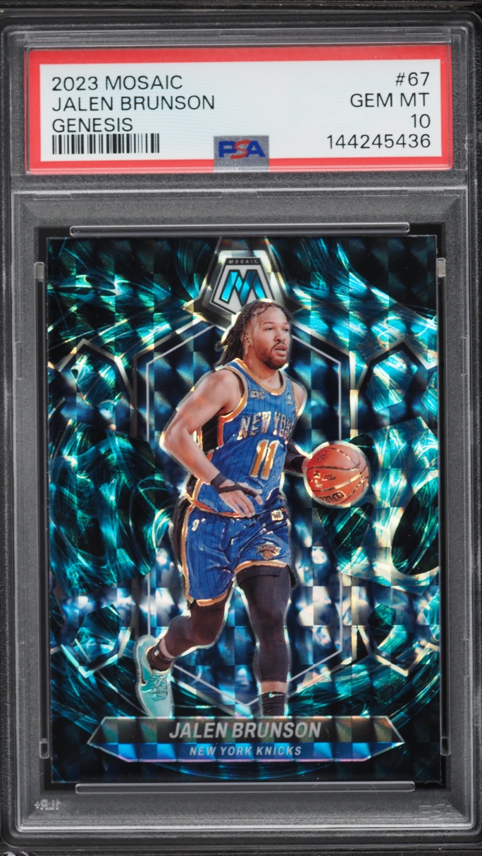 2023 Panini Mosaic Genesis Jalen Brunson #67 PSA 10 GEM MINT