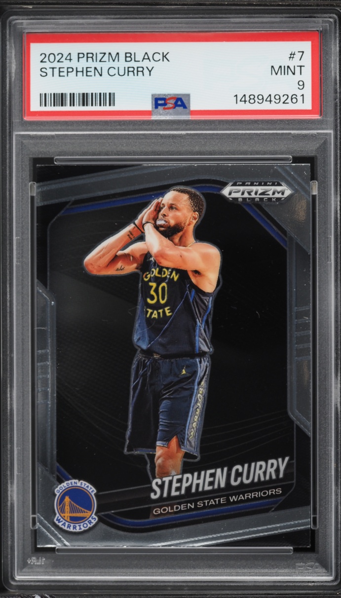 2024 Panini Prizm Black Stephen Curry #7 PSA 9 MINT