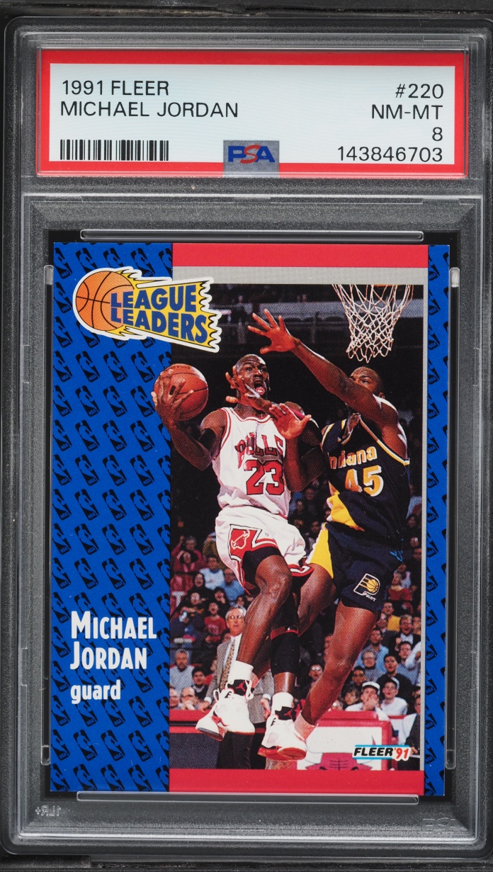 1991 Fleer Basketball Michael Jordan #220 PSA 8 NM-MT
