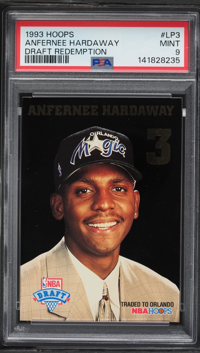 1993 Hoops Draft Redemption Anfernee Hardaway ROOKIE #LP3 PSA 9 MINT