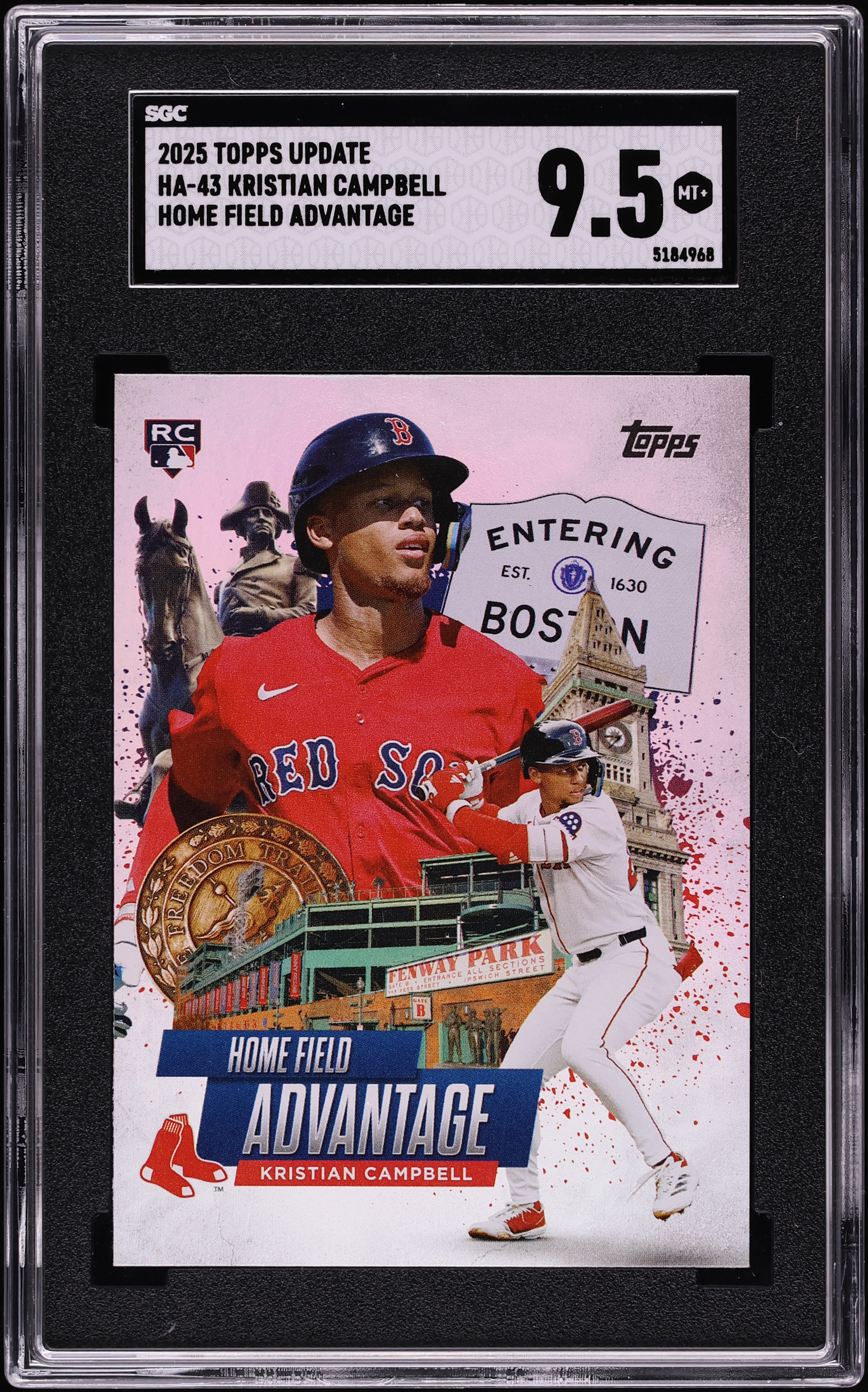 2025 Topps Update Home Field Advantage Kristian Campbell ROOKIE 