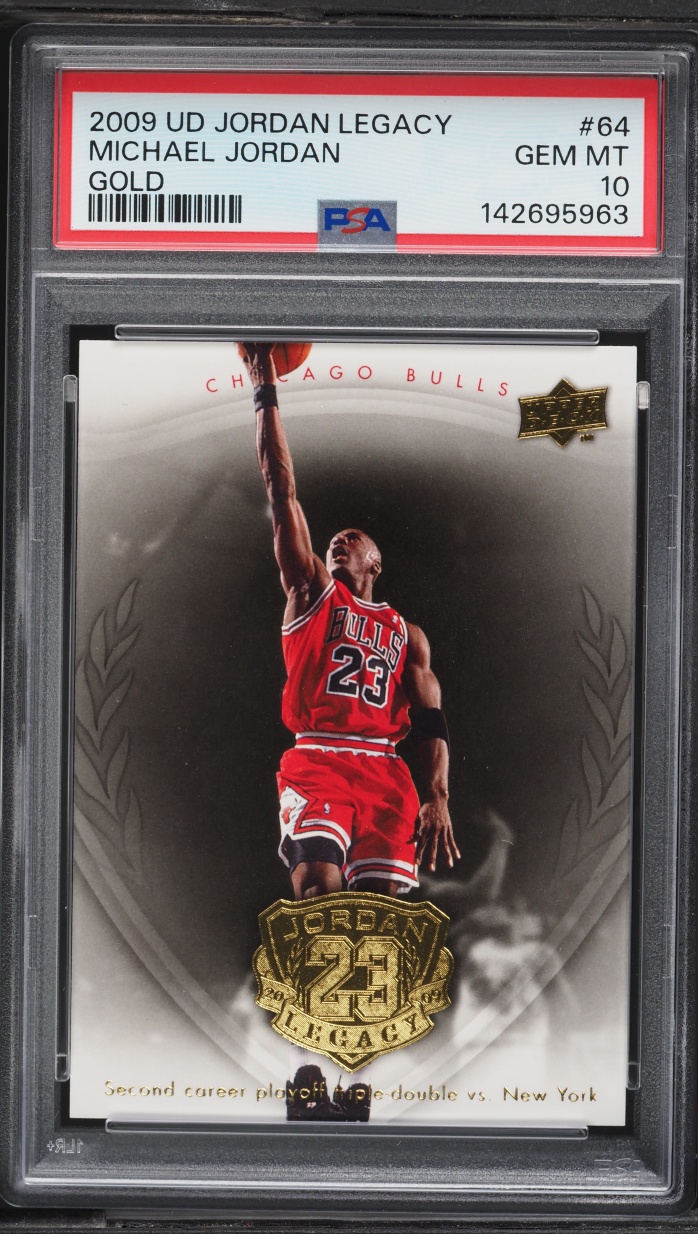 2009 Upper Deck Legacy Gold Michael Jordan #64 PSA 10 GEM MINT
