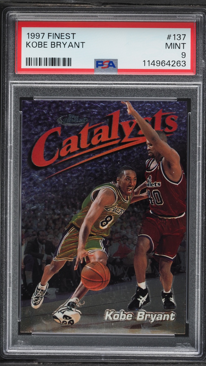 1997 Finest Basketball Kobe Bryant #137 PSA 9 MINT