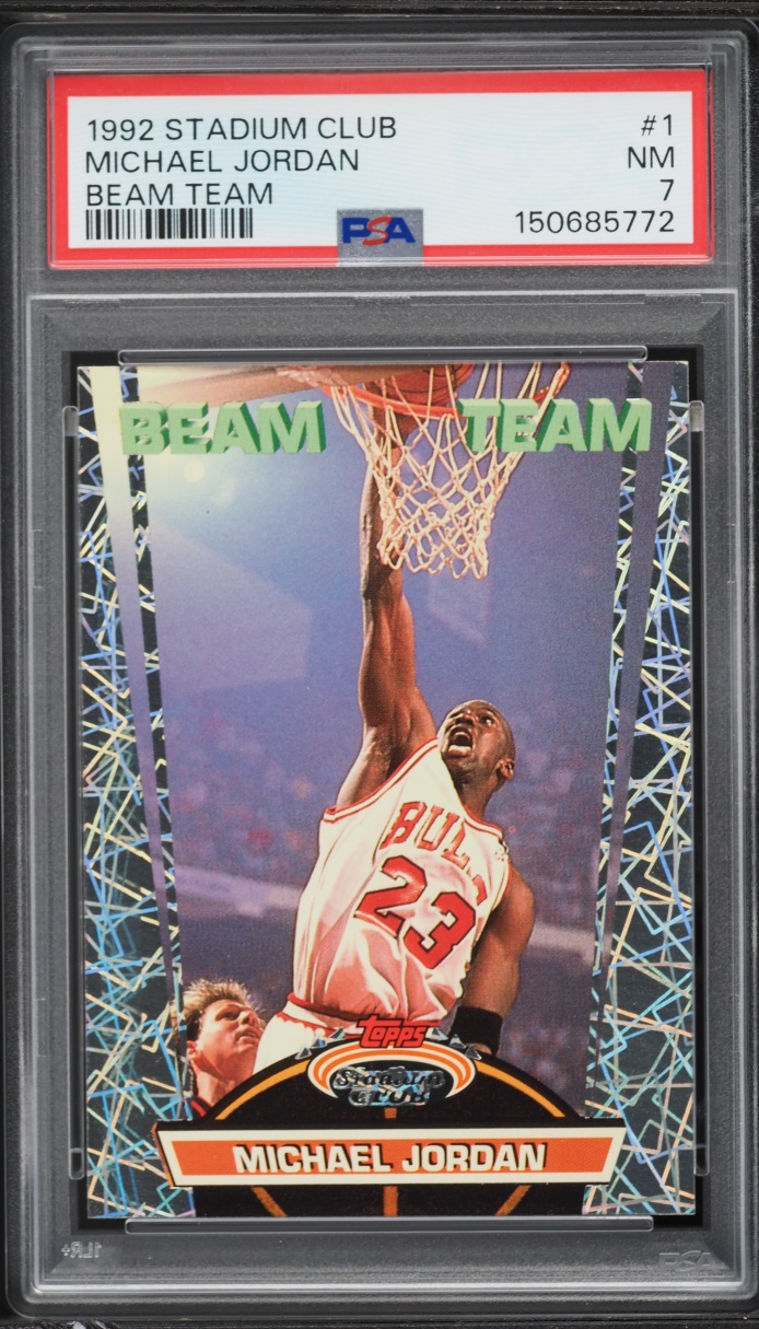 1992 Stadium Club Beam Team Michael Jordan #1 PSA 7 NRMT