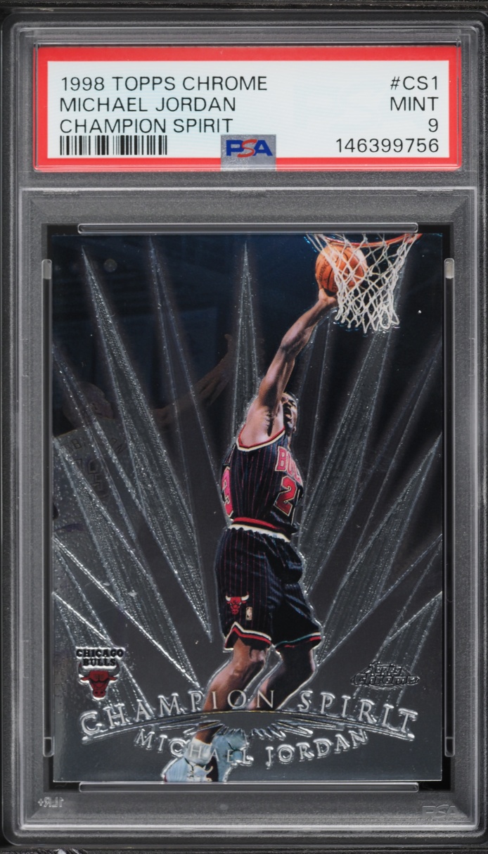 1998 Topps Chrome Champion Spirit Michael Jordan #CS1 PSA 9 MINT