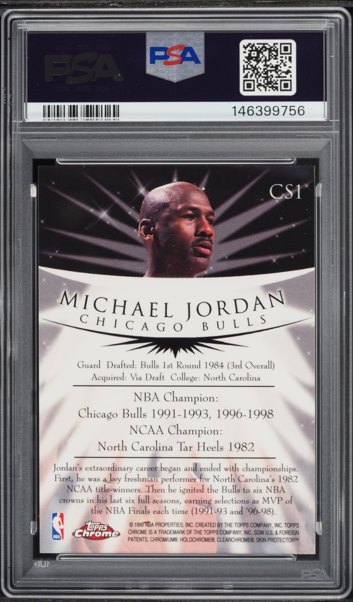 1998 Topps Chrome Champion Spirit Michael Jordan #CS1 PSA 9 MINT