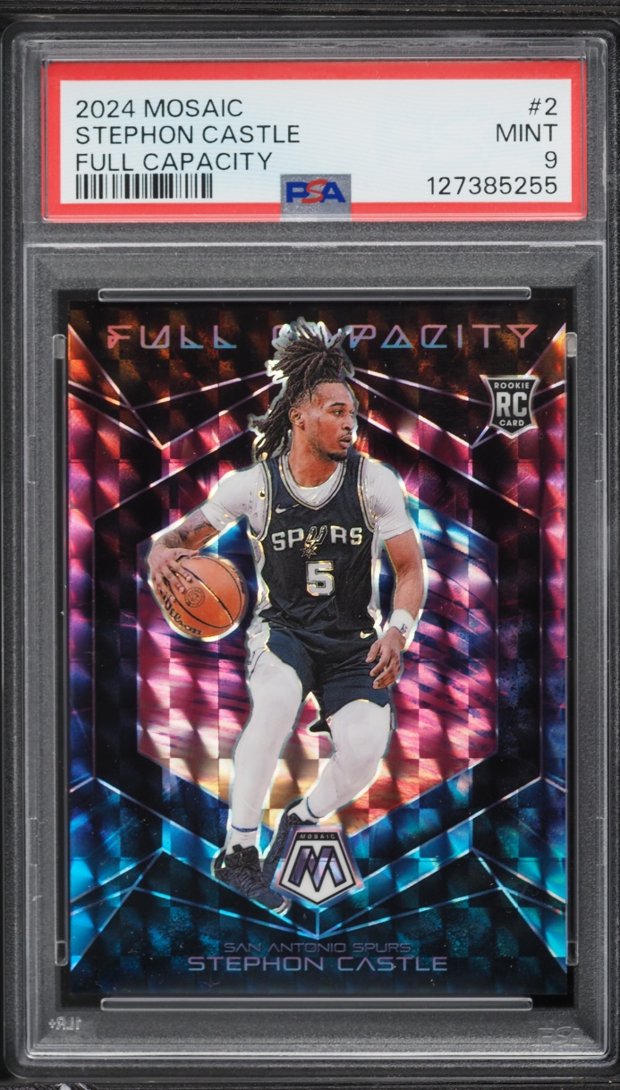 2024 Panini Mosaic Full Capacity Stephon Castle ROOKIE #2 PSA 9 MINT