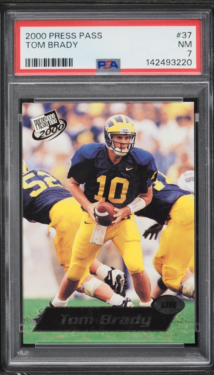 2000 Press Pass Tom Brady ROOKIE #37 PSA 7 NRMT