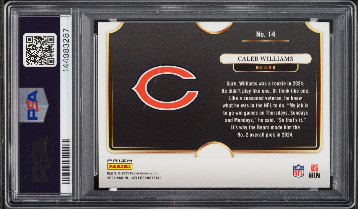 2024 Select Snapshots Prizm Caleb Williams ROOKIE #14 PSA 10 GEM MINT