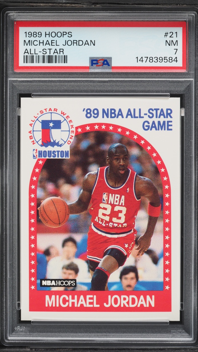 1989 Hoops All-Star Michael Jordan #21 PSA 7 NRMT